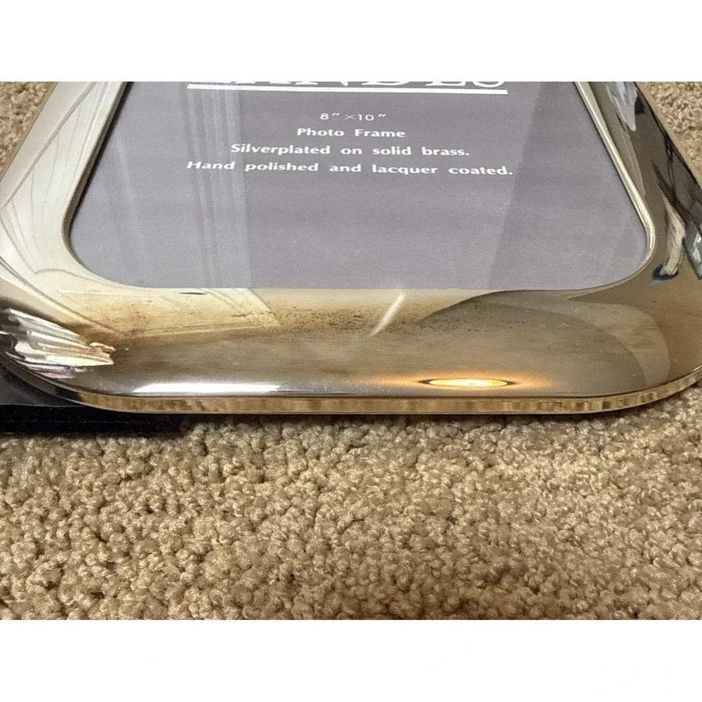 VTG Landes 8 X 10‎ Picture Frame Silver Plated on Brass (read) Classic Modern